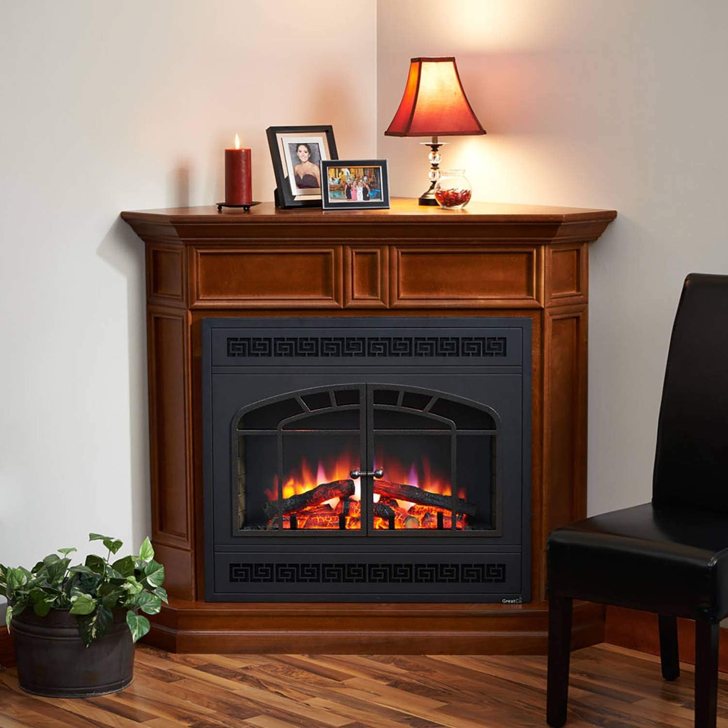 Gallery Series Built-in Electric Fireplace with Arched Rectanguler Front (GBI-34-ARF-34), 34-Inch