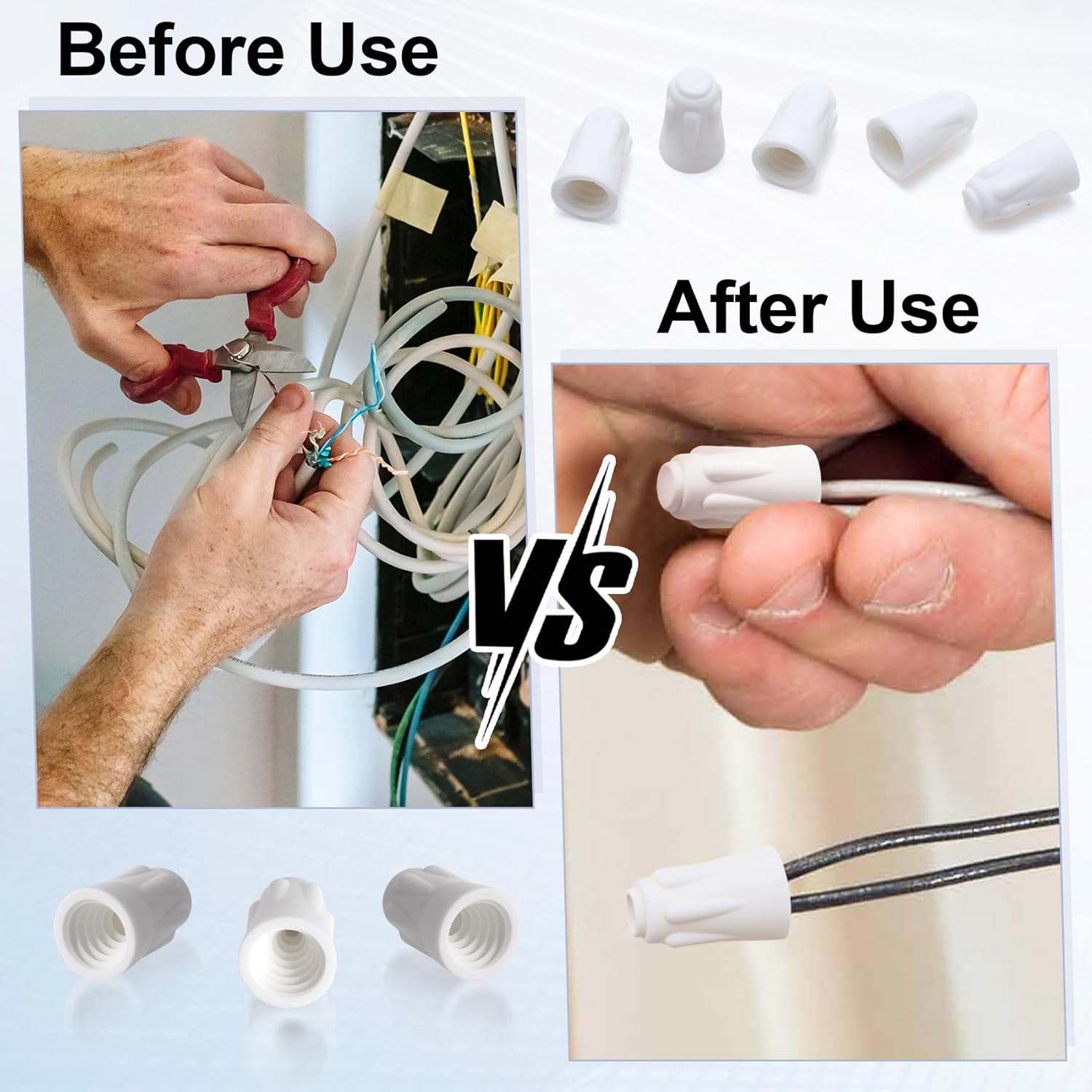 セラミックワイヤーコネクター 32個パック 高温スクリューセラミックナット ツイストキャップ 22-14AWG 磁器ワイヤーコネクタ