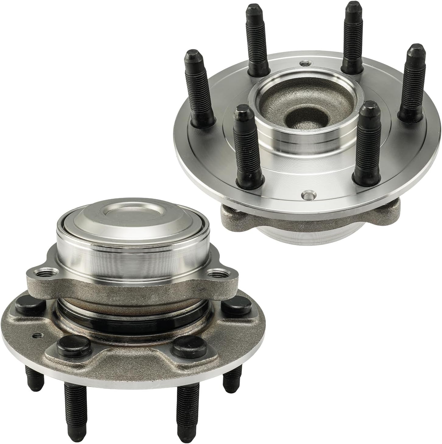 KAX 515198 Pair Front Wheel Bearing and Hub Assembly with Compatible with 2019-2022 Chevrolet Silverado 1500 2.7T RWD