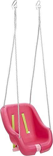 Miniatura 8 de Little Tikes Snug n Secure - Columpio rosa con correas ajustables 2 en 1 para bebés y niños pequeños de 9 meses a 4 años