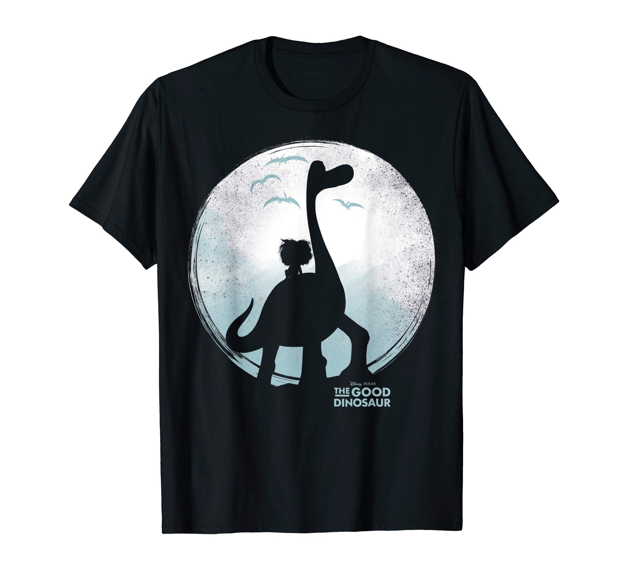 DisneyPixar The Good Dinosaur Moon Silhouette Movie Logo T-ShirtOEKO-TEX STANDARD 100