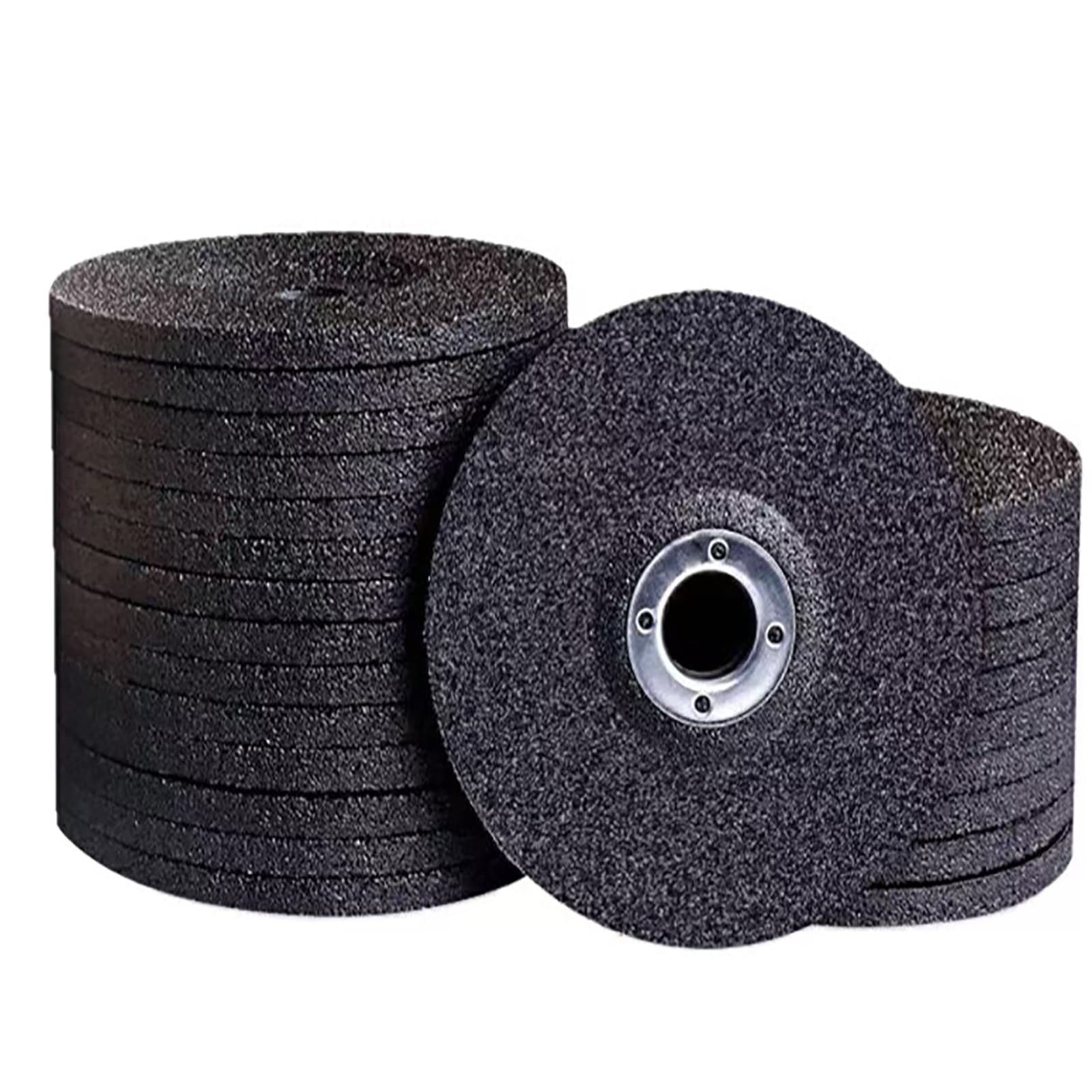 Discos de láminas de 4 1/2 pulgadas para amoladora angular — Juego de 50 piezas para lijado — Doble propósito: desbaste y pulido de metales