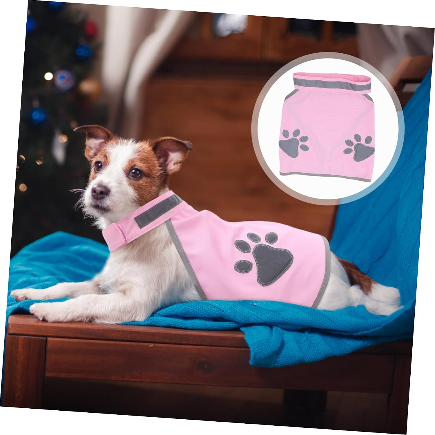 Fluorescent Pet Vest Dog Protection Harness Reflective Dog Vest Comfortable Material for Outdoor Activities