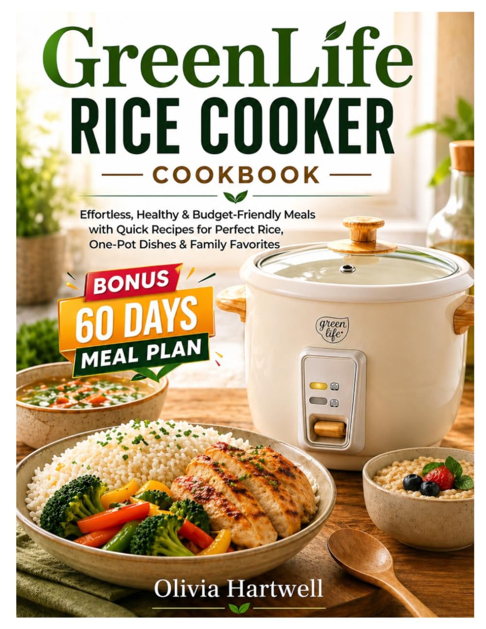 GREENLIFE RICE COOKER COOKBOOK: Effortless,Healthy & Budget-Friendly Meals with Quick Recipes for Perfect Rice, One-Pot Dishes & Family Favorites.