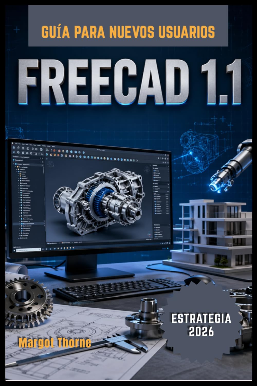 FreeCAD 1.1 Guía del usuario 2026: Un manual completo paso a paso para dominar el modelado 3D, el diseño paramétrico y los proyectos de ingeniería profesional con facilidad.