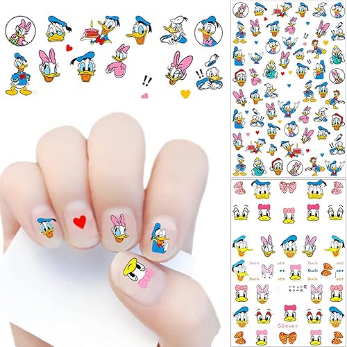 Miniatura 3 de Calcomanías de diseño de uñas, calcomanías autoadhesivas 3D, suministros de arte de uñas, calcomanías de uñas de dibujos animados para mujeres,