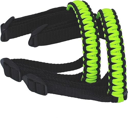 Miniatura 3 de BubbasGarageTv - Asas de cuerda de paracaídas para Jeep Wrangler JL y Jeep Gladiator JT (verde lima)