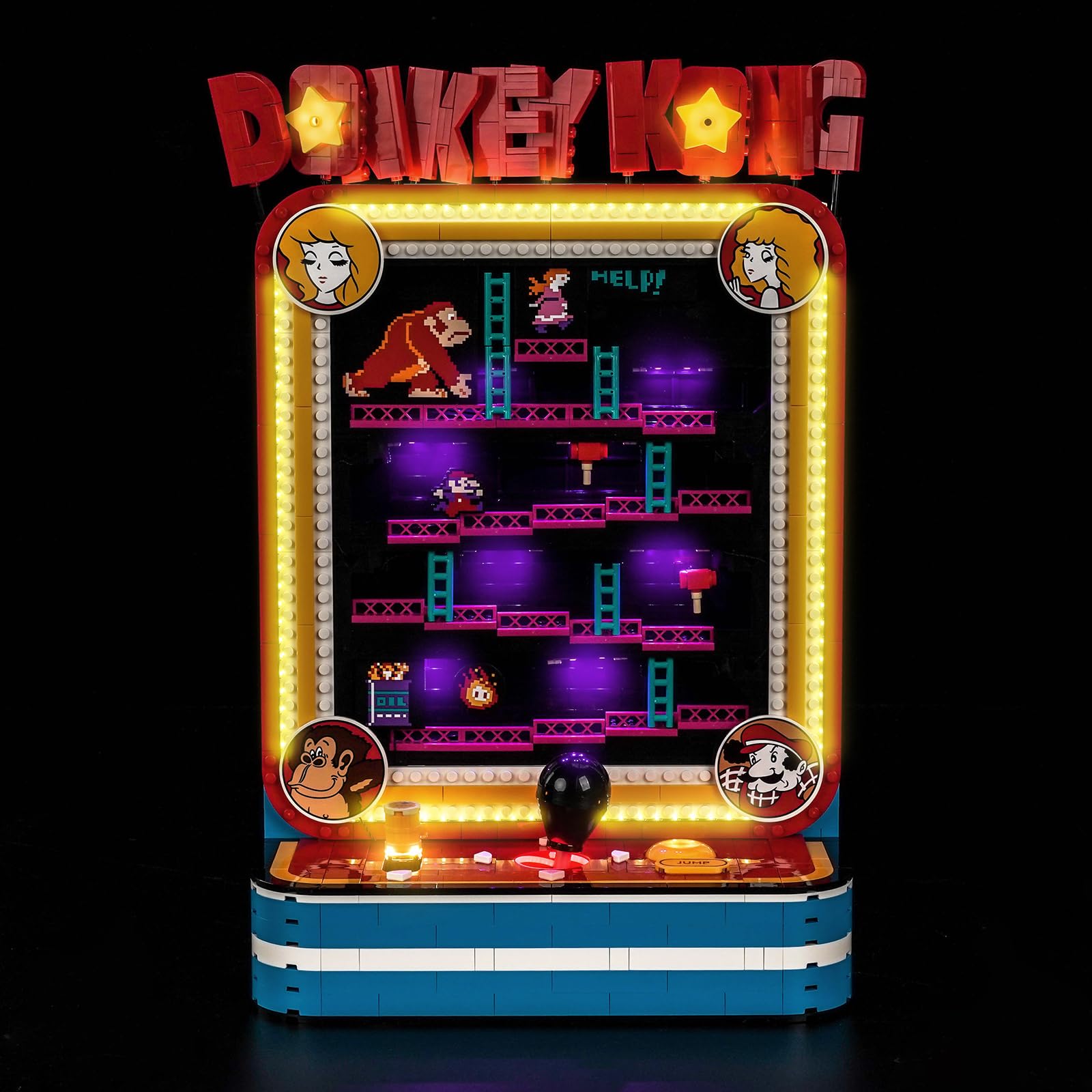 LocoLee LED Light Set compatible with LEGO 72051 Donkey Kong Arcade โ image 1