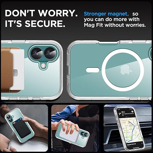 Miniatura 5 de AICase Funda transparente para iPhone 17 [compatible con MagSafe] resistente protección contra caídas, cuerpo completo, a prueba de golpes, a prueba