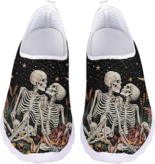 Women's Walking Shoes Slip On Sneakers Lightweight Soft Mesh Running Shoe Holiday Party Footwear