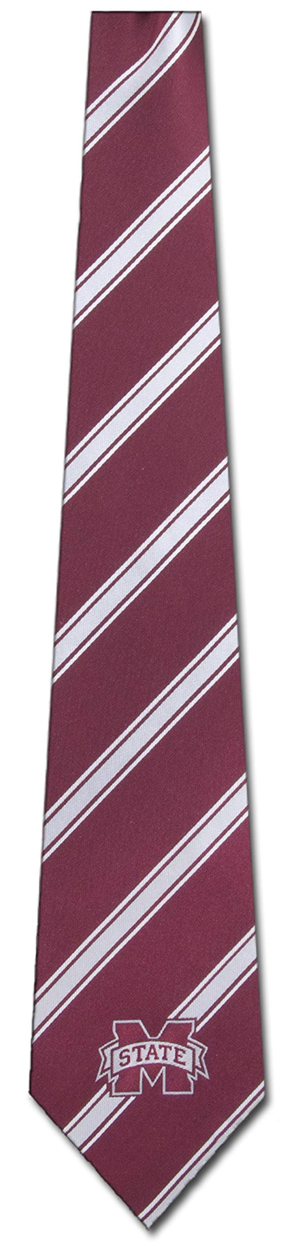 Eagles Wings Mississippi State Bulldogs Striped Woven Poly Tie