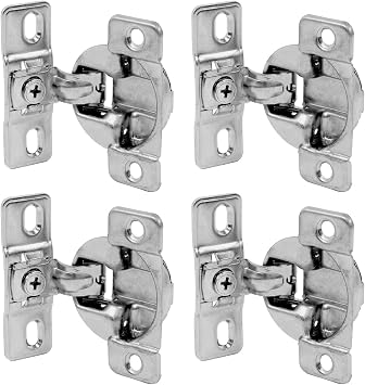 Self-Closing Optimat Plus 4 FM Special Hinges 4-Hinges for Hettich 6878464096, 9072548 Multicolor 35mm Cup, 11mm Depth, 2.5mm Distance,gt;13mm Doors