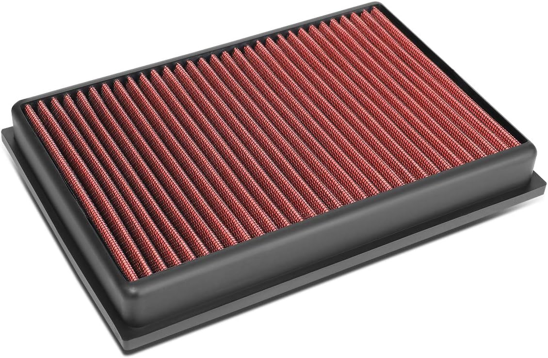 DNA Motoring AFPN-223-RD Washable Drop In Panel Air Filter Enhance Engine Performance Power & Acceleration Improve [Compatible with 13-20 Encore 1.4L L4 Turbo Gas / 15-20 Trax 1.4L L4 Turbo Gas]