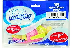 Fishbites Saltwater Fish&#x27;n Strips - Shrimp