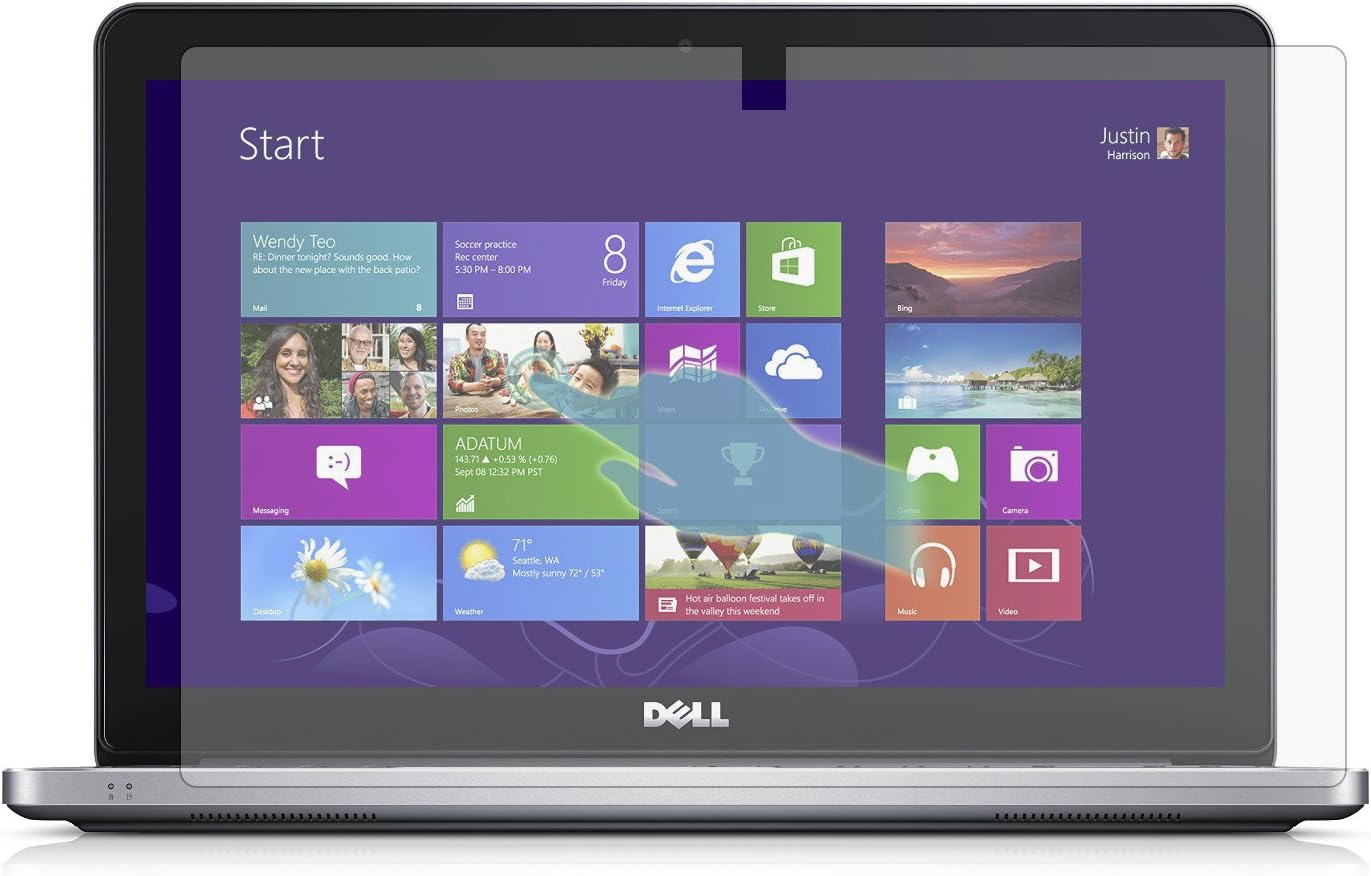 Screen Protector (Set of 2) for Dell Inspiron 15 7000 Series 15.6" [Not Comptabile with 7548 4K] Touchscreen Laptop High Clarity Anti Scratch Filter Radiation