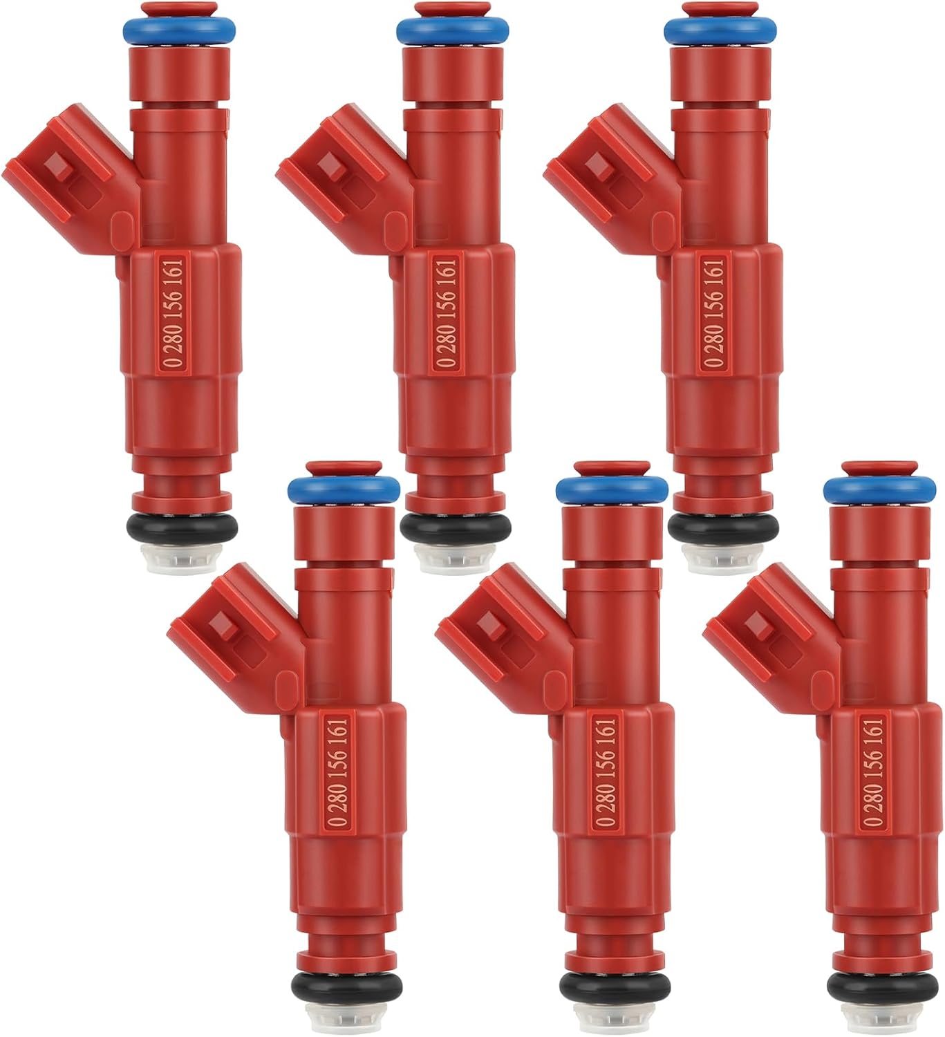 SCITOO 6Pcs 12 Holes Fuel Injectors fit for 2000-2003 for Dodge for Dakota, for 2002-2003 for Dodge for Ram 1500, for 1999-2001 for Jeep for Cherokee, for 2002-2003 for Jeep for Liberty 0280156161