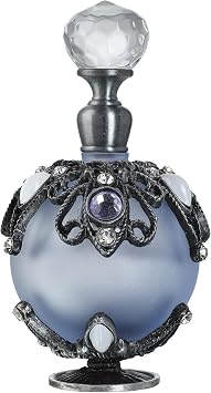 YU FENG Vintage Perfume Bottle, Refillable Decorative Scent Bottle Purple | Hollow-Out Rattan Flower Design, Antique Inspired Style, Vanity Decor Accent, Fragrance Display Piece, Elegant Gift Choice