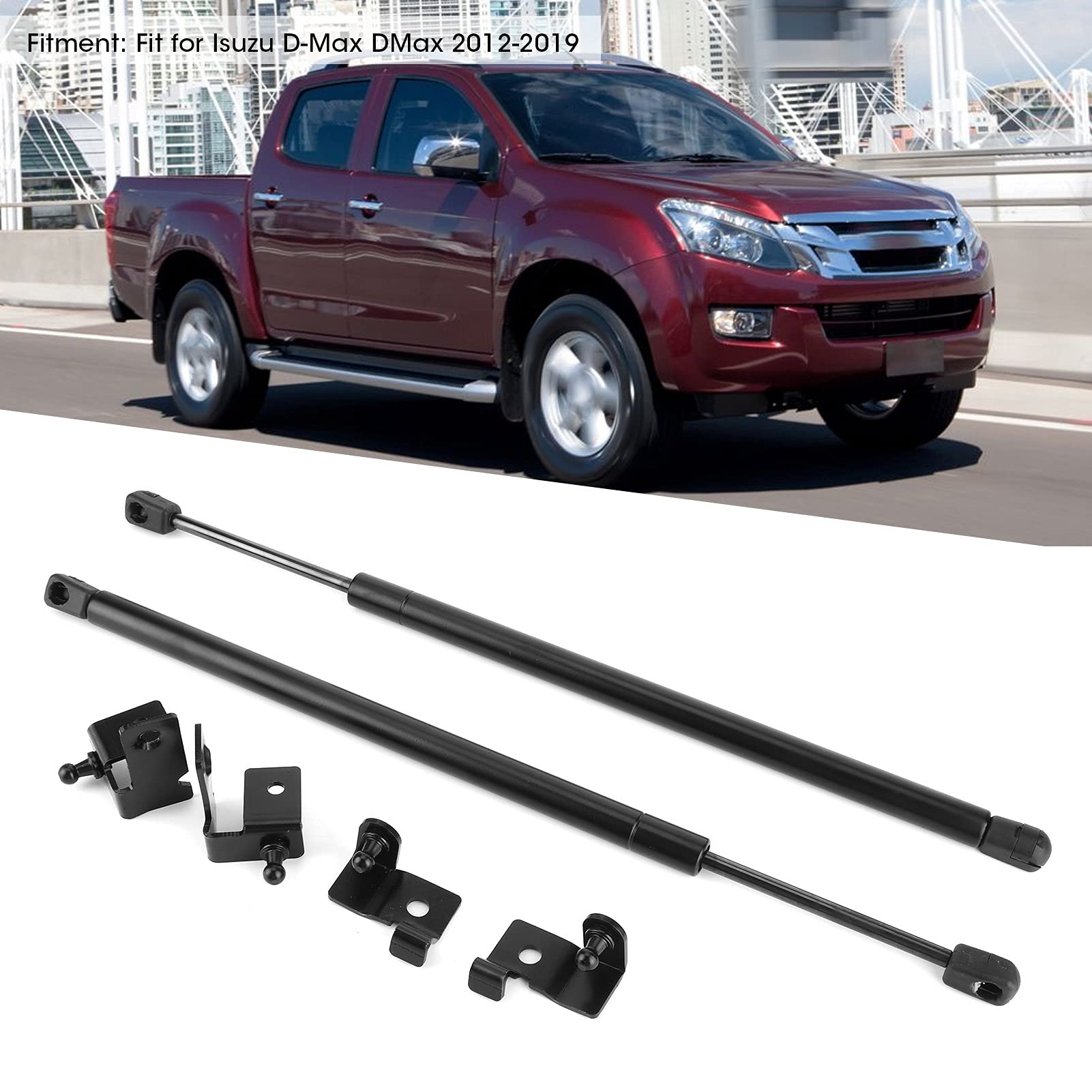 Amortyzator gazowy przedniej maski 2 szt. Pasuje do Isuzu DMax 2012 2019