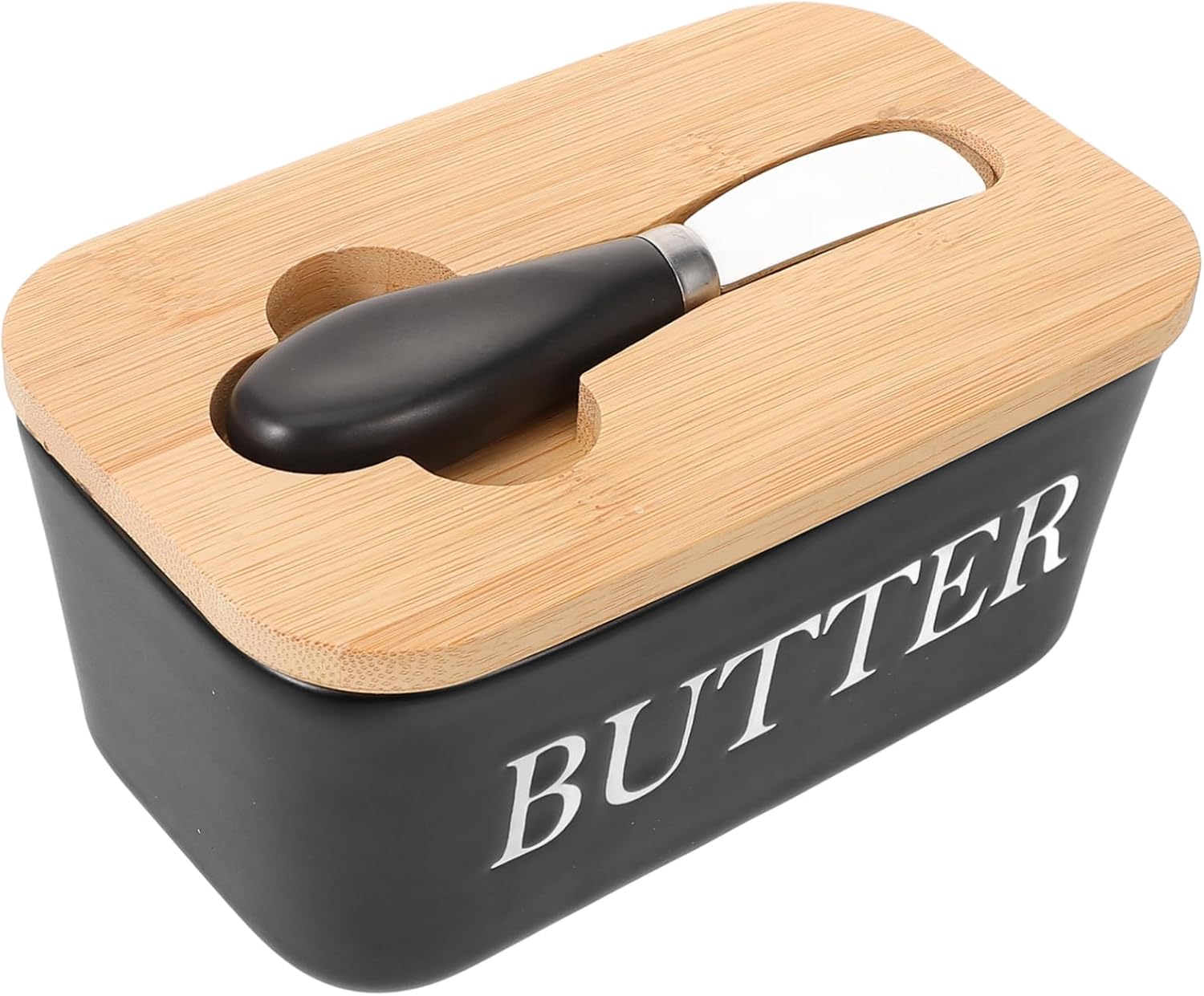 Ceramic Butter Dish with Lid Large Butter Storage Container for Cheese for Home and Restaurant Use