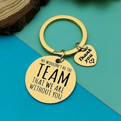 Miniatura 5 de Dabihu Thank You Gift Keychain for Team Leader Coworker Appreciation Jewelry Employee Anniversary Going Away Retirement Gift