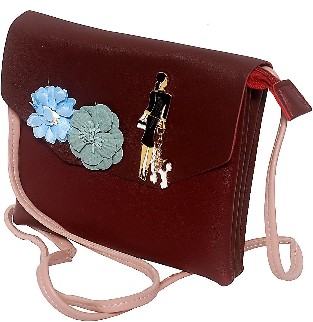 Rambha Sling Bags/Pocket Sling/Side Bag/Cross Body Purse/Shoulder/Casual Bag with Adjustable Strap For Women And Girls