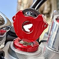 Vista 4 de Funda para llave de motocicleta CNC compatible con Honda Trail 125 CT125 Hunter Cub / Monkey 125 Z125 todos los modelos (rojo)