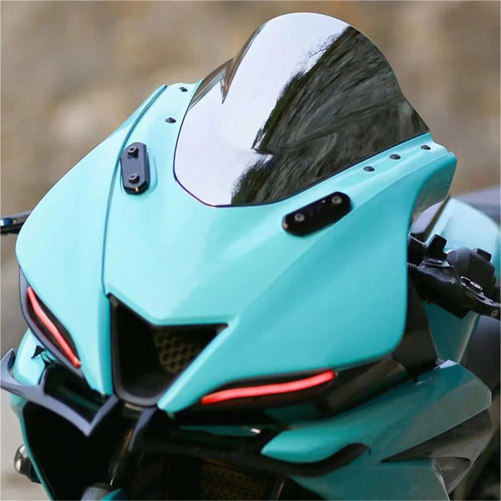 Cupolini E Parabrezza Per Moto Per YAMAHA YZFR15 V4.0 2021-2025 YZF-R15 V4 YZF-R125 2024 Deflettori Vento, Schermi E Visiere Cupolino Paravento(Argento)