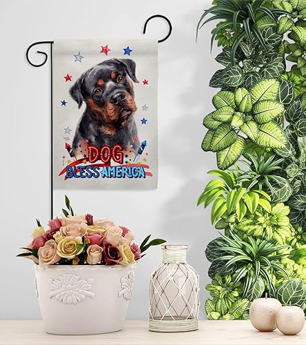 Miniatura 9 de Breeze Decor Kit de bandera patriótica de caoba Rottweiler para casa de jardín, perro, cachorro, pata mimada, pelo canino, mascota, naturaleza,