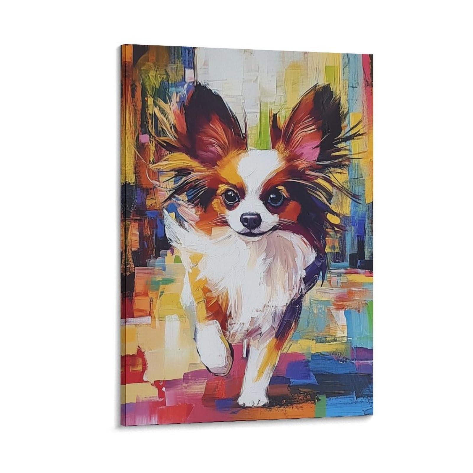 Impression sur toile papillon chien de qualité artistique supérieure - 6