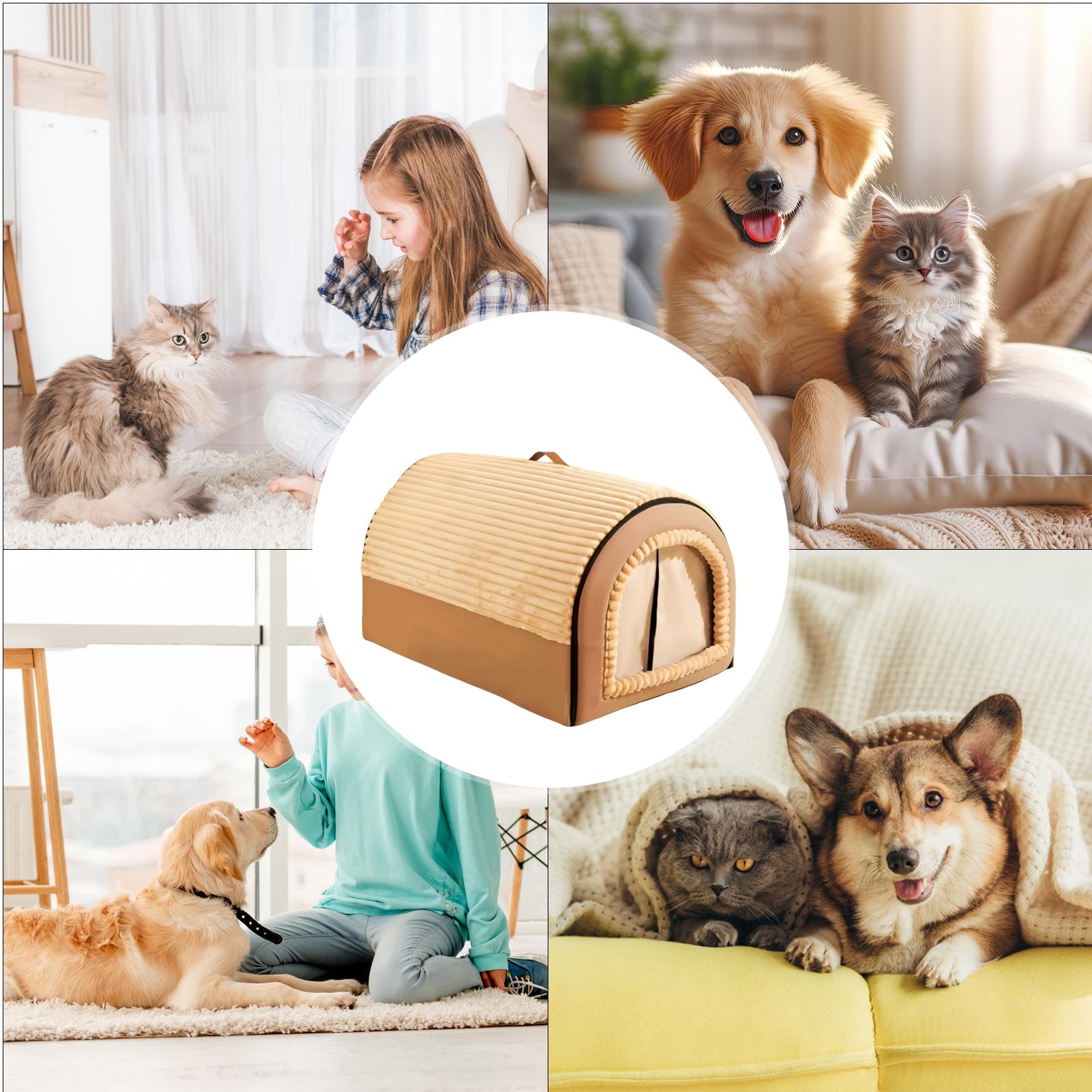 Cuccia A Forma Di Tana Per Casetta Rimovibile | Tenda Casa Per Gatti Lavabile Per Cuccioli Di Gatto Animali Piccoli Cuccioli Di Cane Casa Soggiorno Camera Da Area Giochi