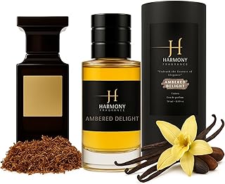 Ambered Delight - Harmony Fragrance - Eau de Parfum - Inspired by TF Tobacco Vanilla - Luxury Perfume - For Women Men Unisex - Long Lasting Fragrance - Made In Canada