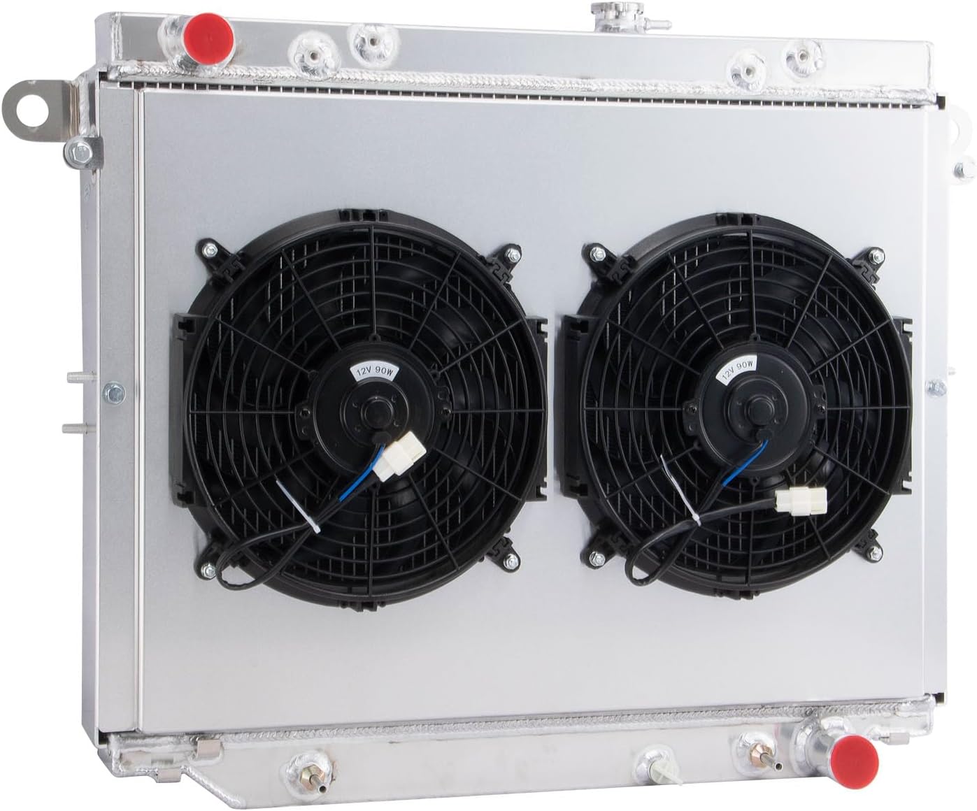4 Row Core Aluminum Radiator For 1998-2007 Toyota Land Cruiser Lexus LX470 4.7L DPI2755 Radiador Automotive Replacement Radiators Shroud Fan