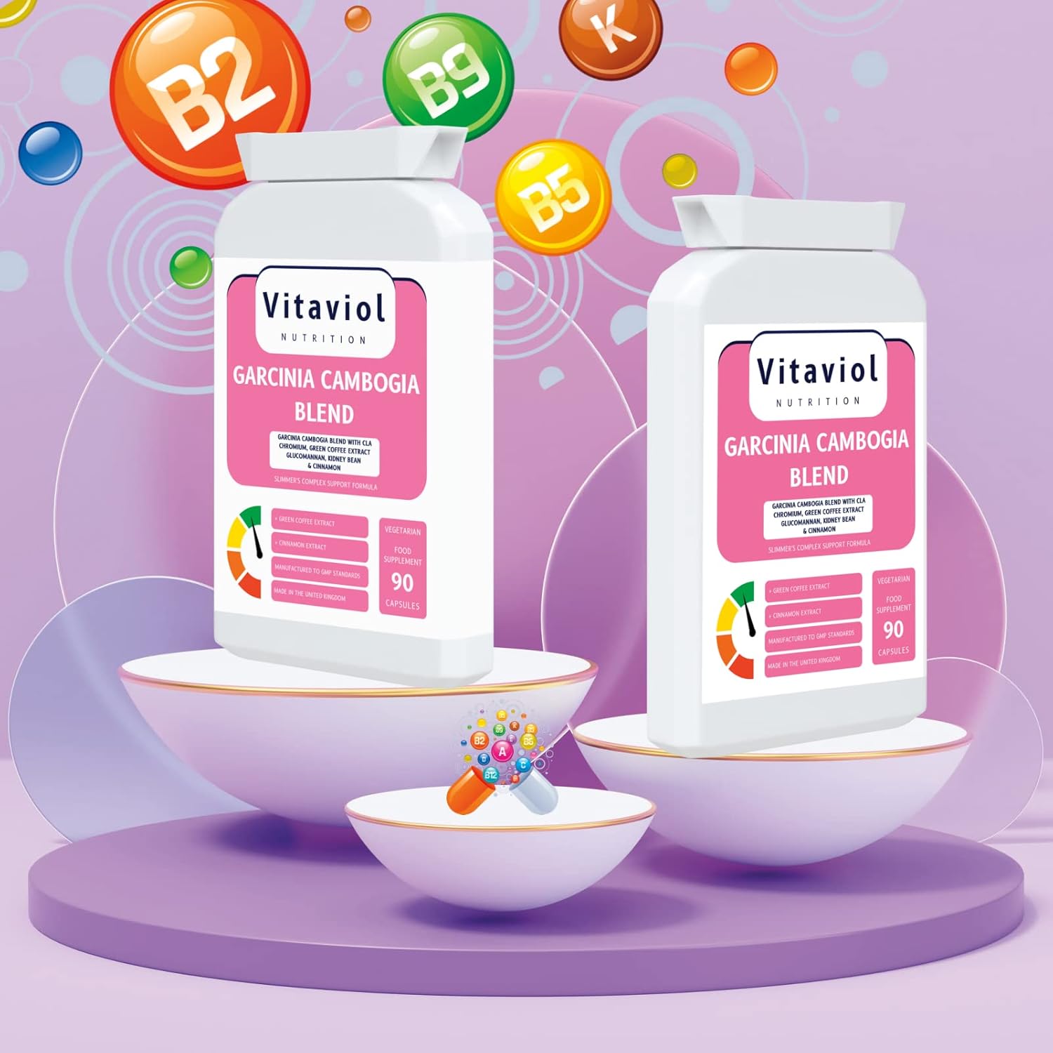 Garcinia Cambogia Blend 90 Capsules Vegetarian & Gluten Free Weight