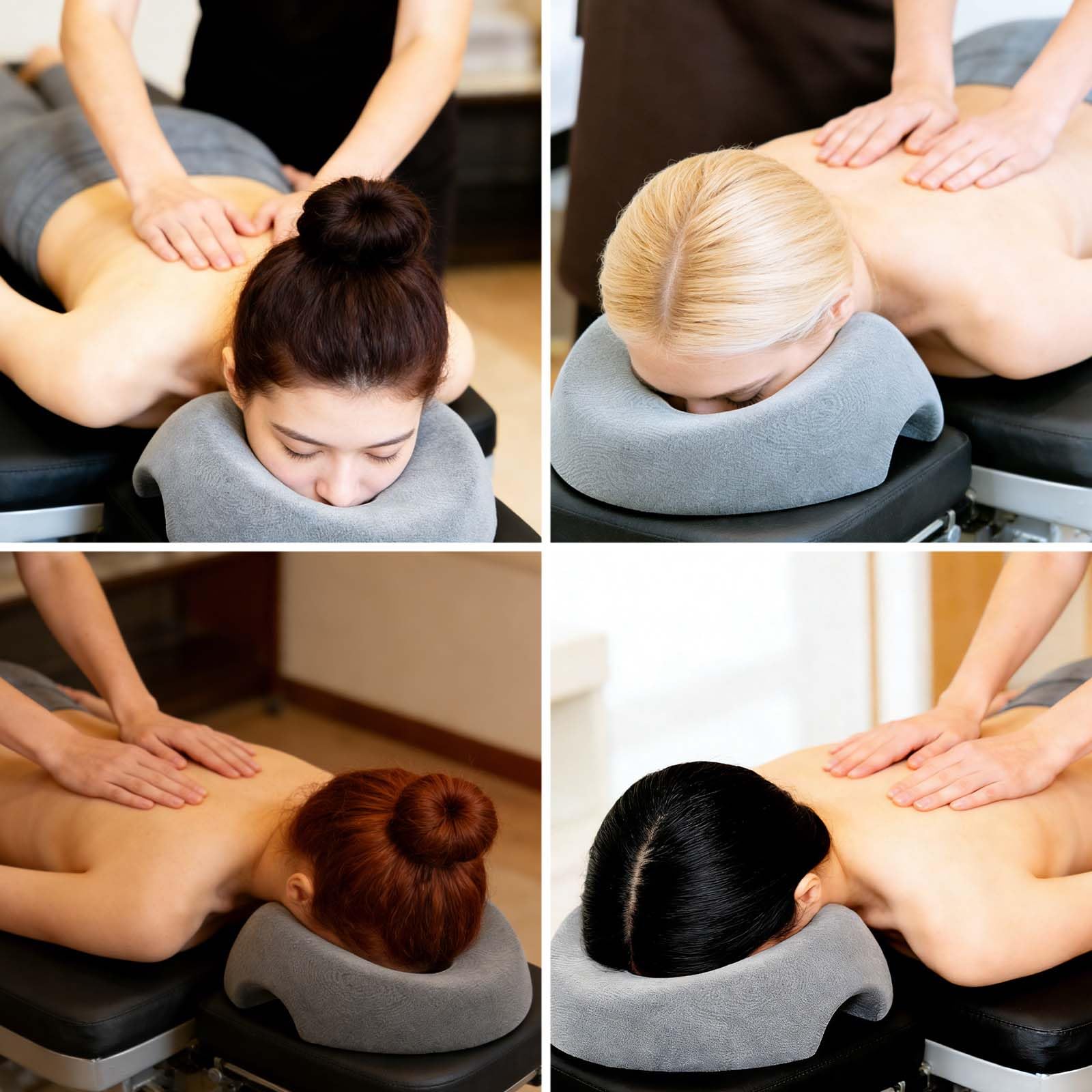 Almohada de masaje facial,Reposacabezas de cama de masaje,Reposacabezas de masaje para cama,Almohada de masaje boca abajo,Cojín facial con agujero,adecuado para camillas de masaje y salones de belleza