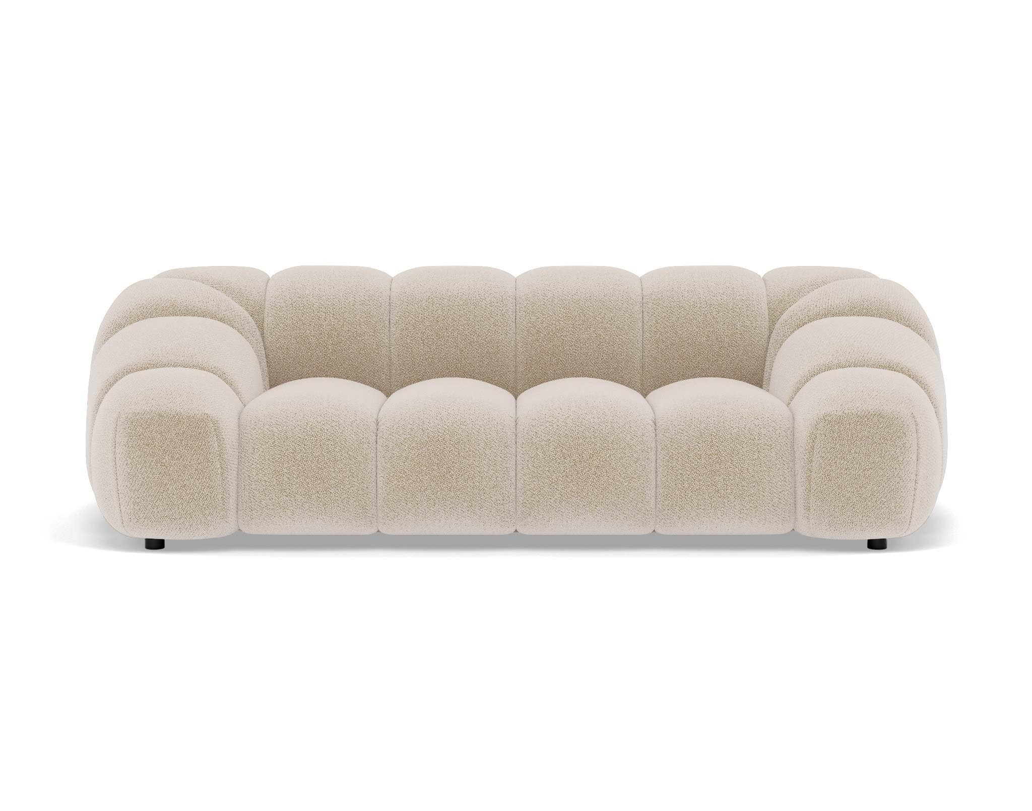 Lisa Design Ava - canapé 3 Places Bubble en Velours texturé