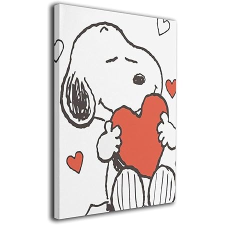 Amazon スヌーピー Snoopy アートパネル インテリア ポスター イラスト 高精細ジークレープリント画 モダン ポスター アートキャンバス 装飾画 フレームなし キャンバス 絵画 アートボード モダン絵画 飾り絵 ファッションポスター おしゃれ かわいい 人気 壁の絵 壁掛け