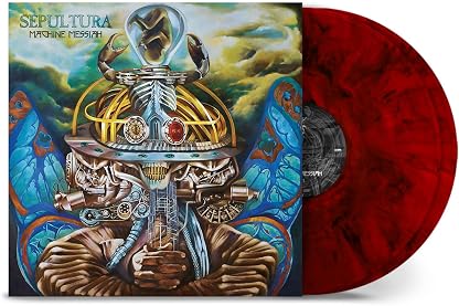 Machine Messiah - reprint (2LP - 180g Ruby Red Marble in gatefold / 40th Anniversary Edition) [VINYL] por Sepultura, capa do álbum