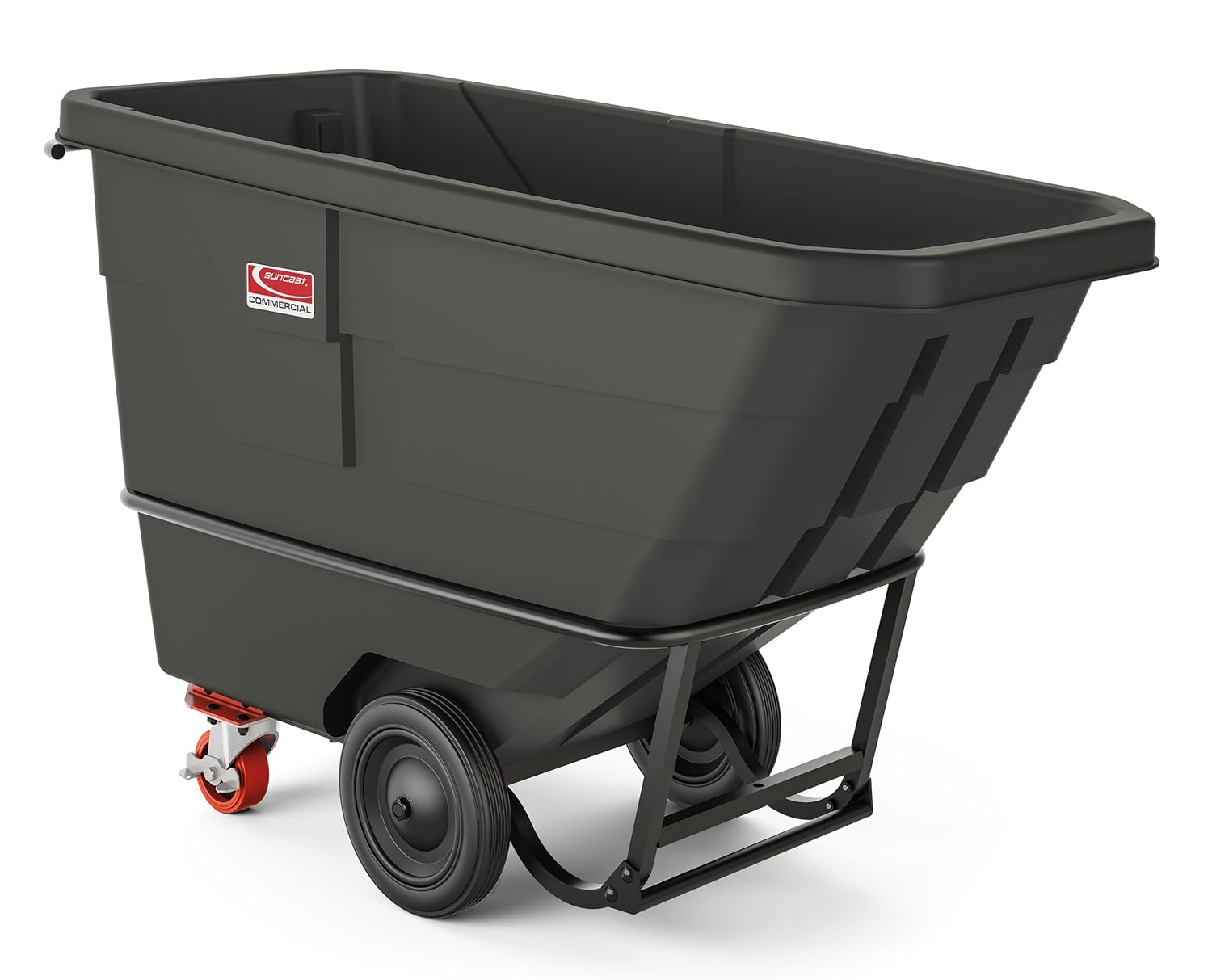 Suncast Commercial Standard Duty 3/4 Cubic Yd. Tilt Truck, Black
