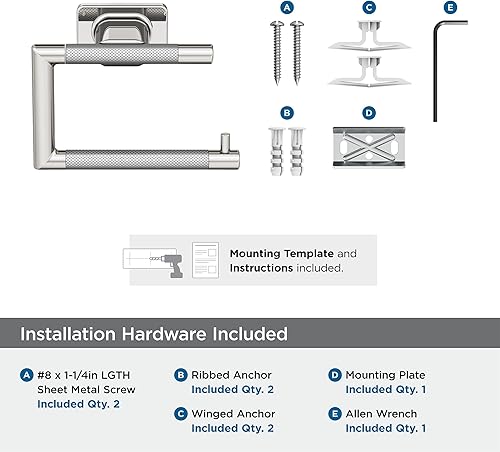 Vista 127 de Amerock BH26615PNBBZ Toallero de níquel pulido/champán dorado Toallero de 24 pulgadas (24.016 in) Esquire Toallero de baño Accesorios