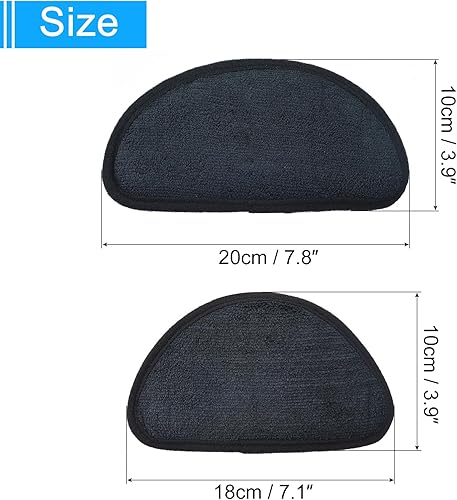 Miniatura 2 de uxcell Bandeja de goteo para refrigerador, paquete de 6 almohadillas de goteo para refrigerador, almohadillas de protección contra salpicaduras para