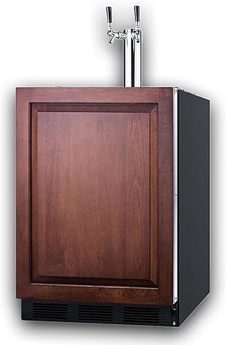 Miniatura 10 de Summit - Kegerador bajo encimera de 24 pulgadas, kit de doble grifo, compatible con ADA, acero inoxidable - SBC58BLBIADA 2-Negro -,Negro -