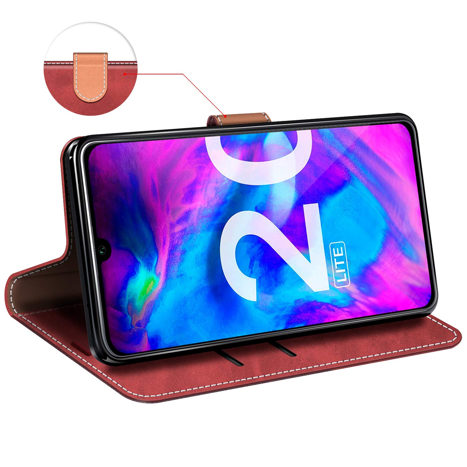 Cover per Huawei P Smart Custodia a libro magnetica pelle Flip