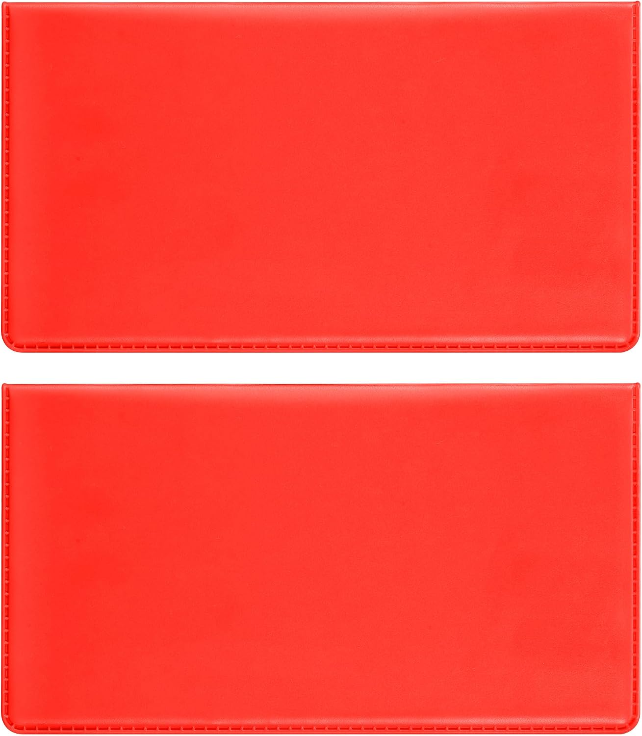 Mayski 2 Pack Top Tear Checkbook Covers | Check Book Holder for Women and Men