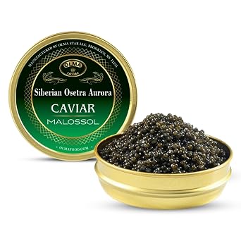 OVERNIGHT SHIPPING OLMA Siberian Osetra Caviar, 4.4 oz/125g