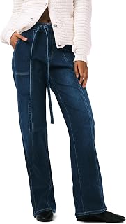 Buffalo David Bitton Women's Addie High Rise Wide Leg Jeans