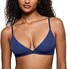 INLYRIC Womens Inbarely Triangle Bralette Plunge Unlined Seamless Bra No Underwire Sexy Comfortable Everyday