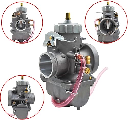 Miniatura 6 de Silscvtt Repuesto de carburador redondo de 1.339in para Yamaha YZ125 YZ 125 PWK Dirt Bike 1974-1984 Carb VM34
