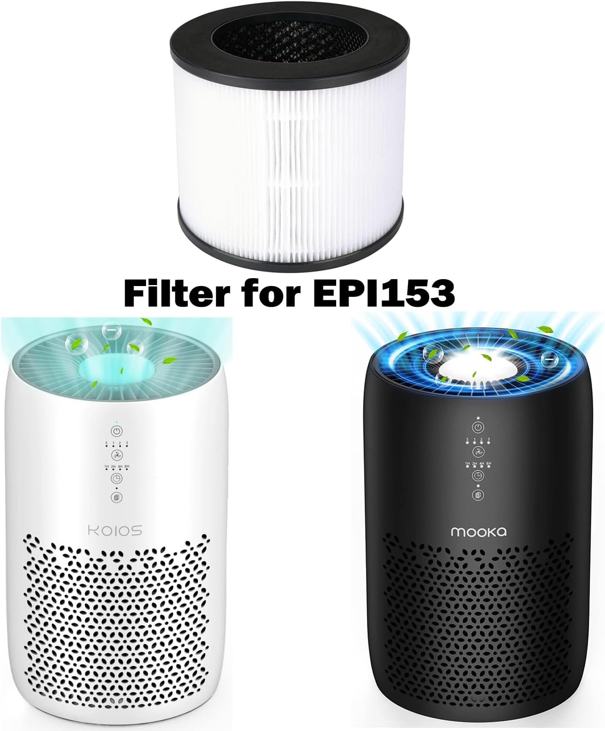 KOIOS H13 True HEPA Filter Compatiable with MOOKA, KOIOS EPI153 Air Purifier, Official Certified Replacement Filter - Image 3