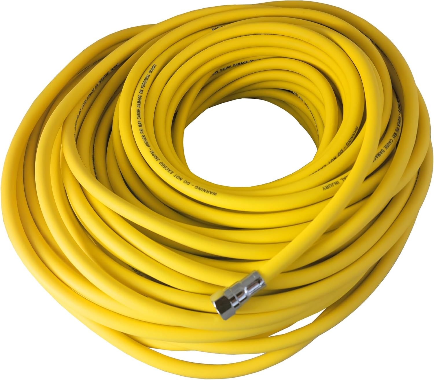 XS Scuba Yellow Rubber Surface-Supplied LP Hose - 100 ft (1200 in)