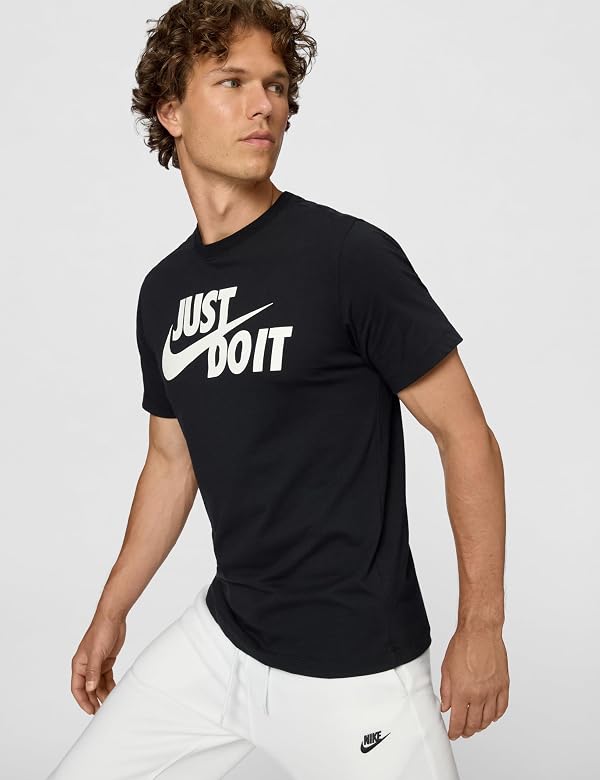 Nike Men's Sportswear JDI T-Shirt, Black/White, 3X-Large by Nike - Used condition - Image 5